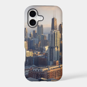 View of cityscape with fantastic light