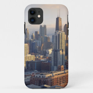View of cityscape with fantastic light iPhone 11 case