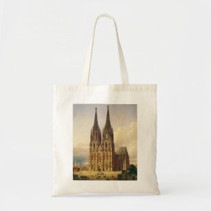 View of Cologne Cathedral Gothic majesty Tote Bag
