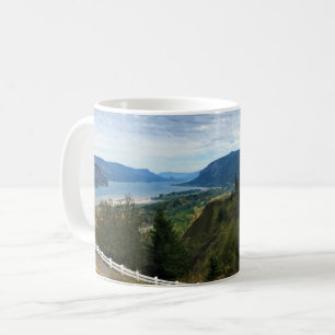 View of Columbia River, Columbia River Gorge, OR Coffee Mug