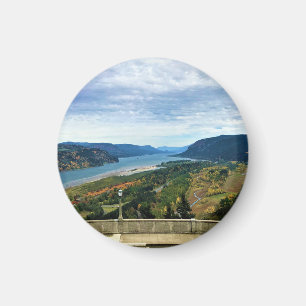 View of Columbia River, Columbia River Gorge, OR Magnet