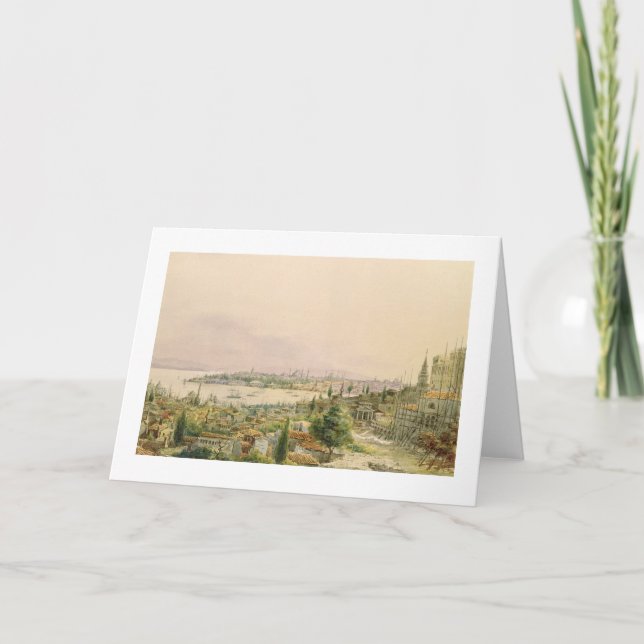 View of Constantinople from Pera Holiday Card (Front)