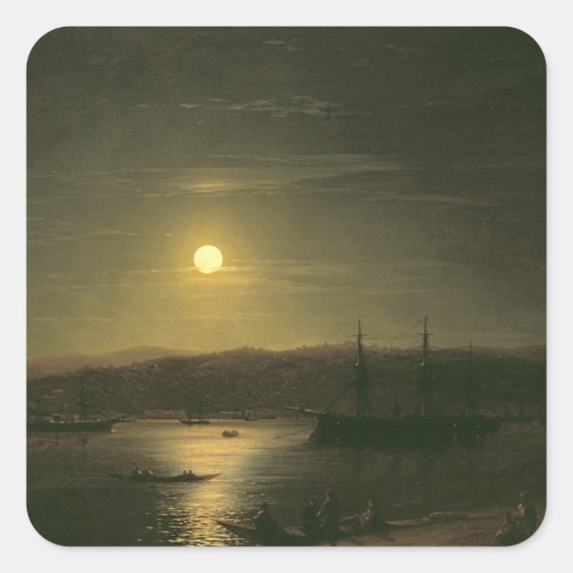View of Constantinople Square Sticker (Front)