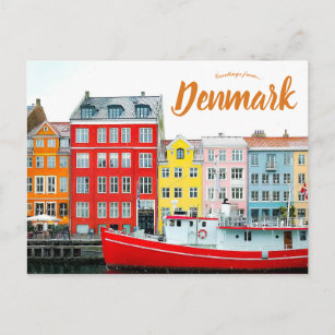 View of Copenhagen Denmark Postcard