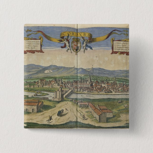View of Cordoba 15 Cm Square Badge (Front)