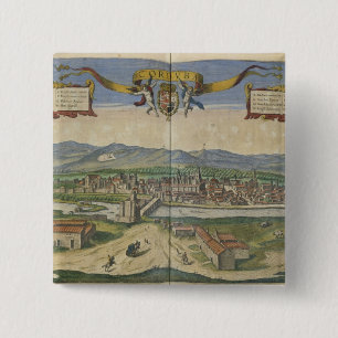 View of Cordoba 15 Cm Square Badge