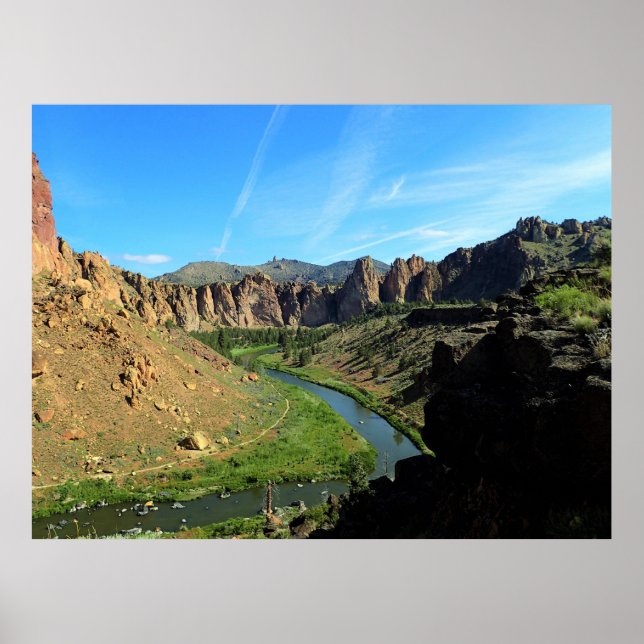 View of Crooked River, Oregon Poster (Front)