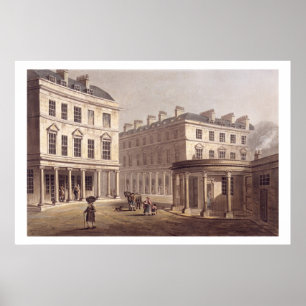 View of Cross Bath, Bath Street, from 'Bath Illust Poster