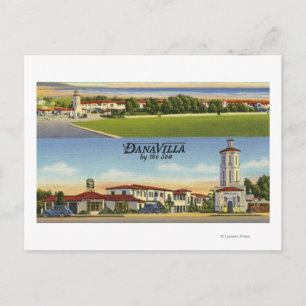 View of Dana Villa By-the-Sea Postcard
