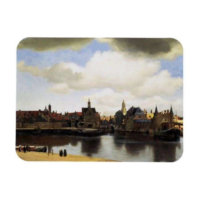 View of Delft by Johannes Vermeer Magnet (Horizontal)