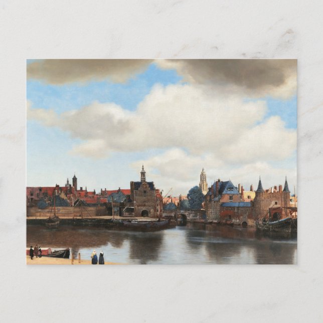 View of Delft by Johannes Vermeer Postcard (Front)