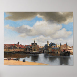 View of Delft, by Johannes Vermeer Poster