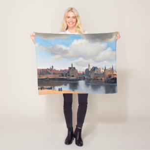 View of Delft, Johannes Vermeer, 1659-1660 Fleece Blanket
