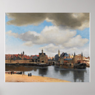 View of Delft Vermeer Poster