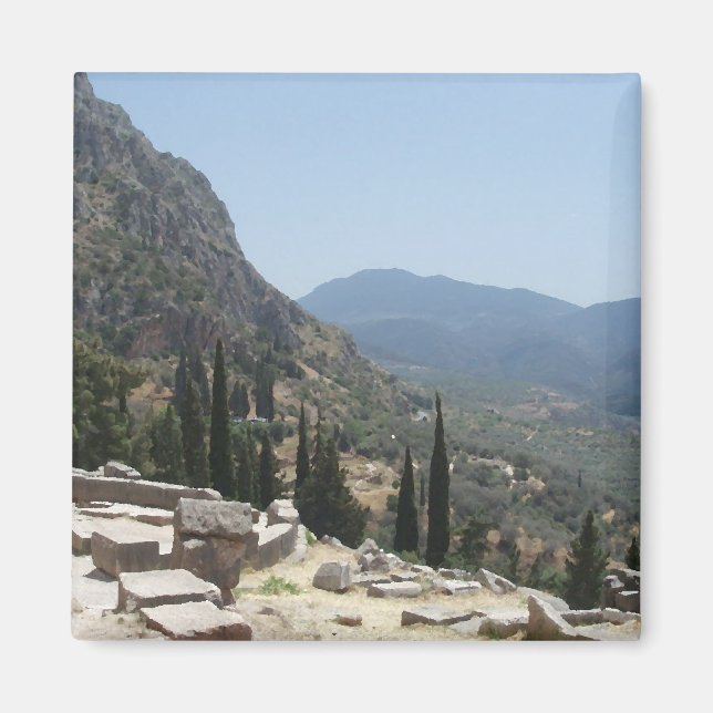 View of Delphi, Greece Magnet (Front)