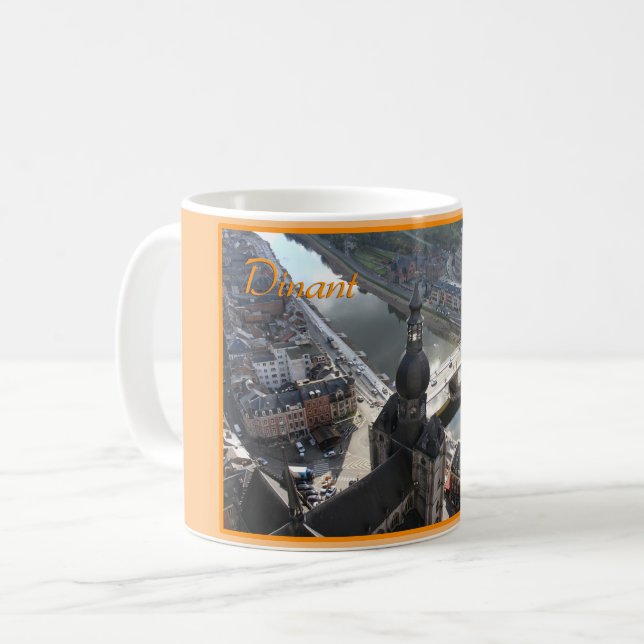 View of Dinant and River Meuse, Belgium Coffee Mug (Front Left)