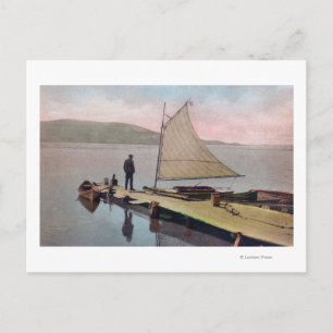 View of Docked Sailboat at Utah LakeProvo, UT Postcard