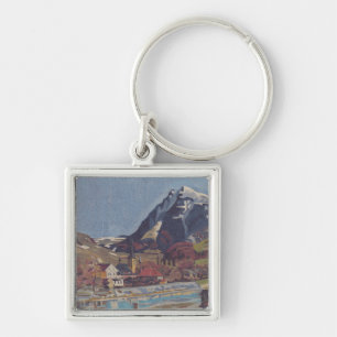 View of Dolný Kubín by Arnold Peter Weisz Key Ring