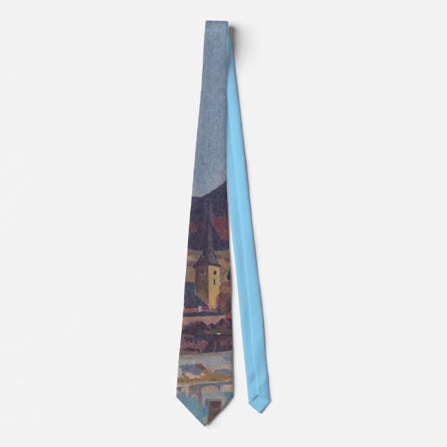 View of Dolný Kubín by Arnold Peter Weisz Tie (Front)