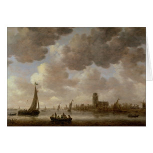 View of Dordrecht Downstream from the Grote Kerk,