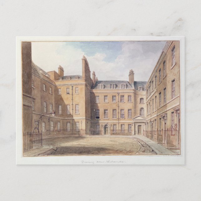 View of Downing Street, Westminster Postcard (Front)