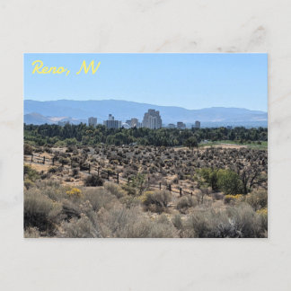View of Downtown Reno, Nevada Postcard
