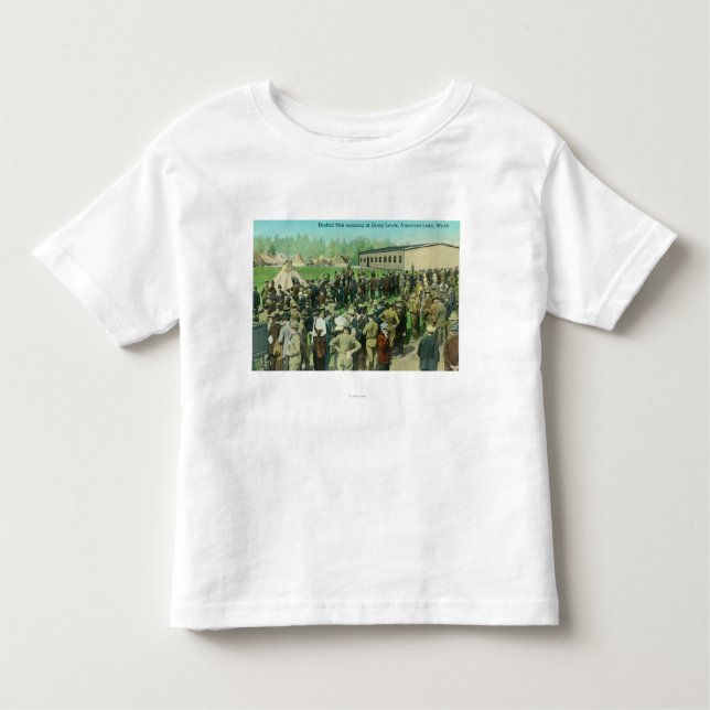 View of Drafted Soldiers Reporting for Duty Toddler T-Shirt (Front)