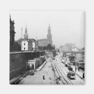 View of Dresden from the Bruehlsche Terrasse Magnet