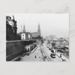 View of Dresden from the Bruehlsche Terrasse Postcard