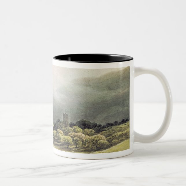 View of Dunloe Castle, Killarney, 1805 Two-Tone Coffee Mug (Right)