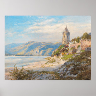 View of Dürnstein by Konrad Petrides Poster