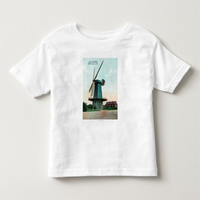 View of Dutch Windmill at Golden Gate Park Toddler T-Shirt (Front)