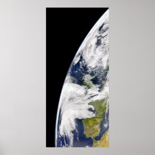 View of Earth from space Poster