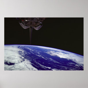 View of Earth from Space Shuttle Discovery Poster
