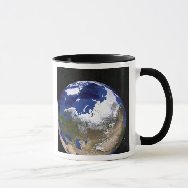 View of Earth showing the Arctic region Mug (Right)