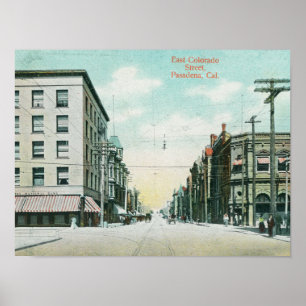 View of East Colorado Street Poster
