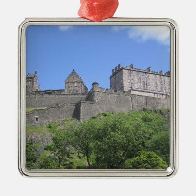 View of Edinburgh Castle, Edinburgh, Scotland, 3 Metal Ornament (Front)