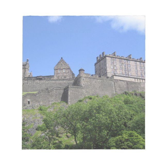 View of Edinburgh Castle, Edinburgh, Scotland, 3 Notepad (Front)