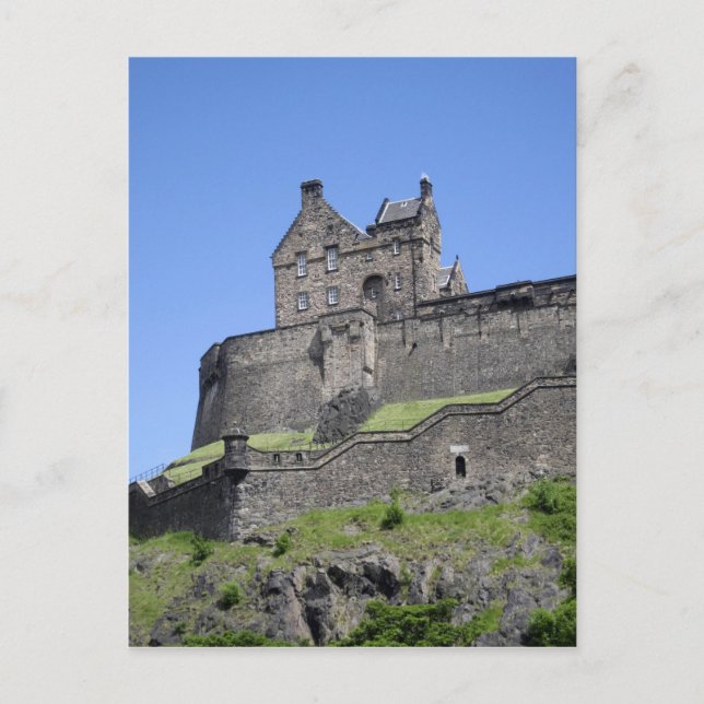View of Edinburgh Castle, Edinburgh, Scotland, Postcard (Front)