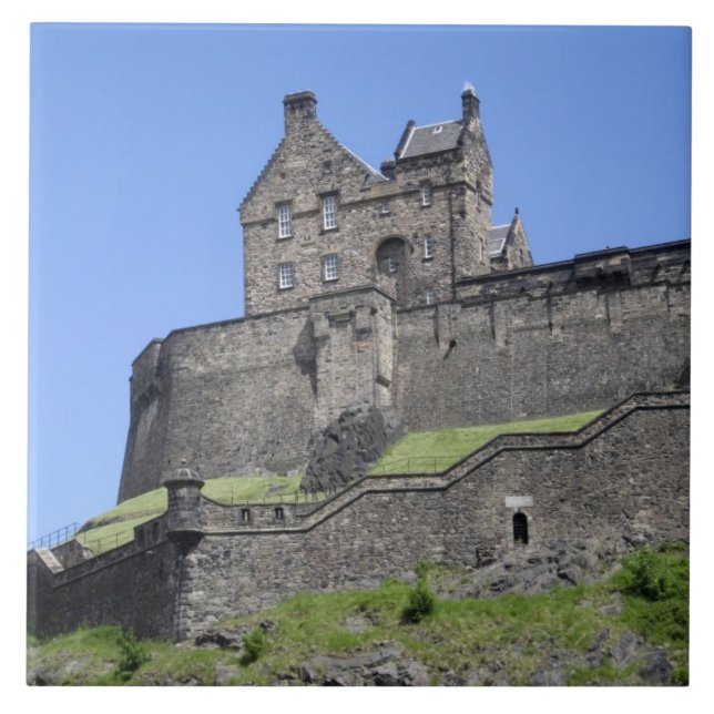 View of Edinburgh Castle, Edinburgh, Scotland, Tile (Front)