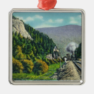View of Elephant's Head & Crawford Notch Entranc Metal Tree Decoration