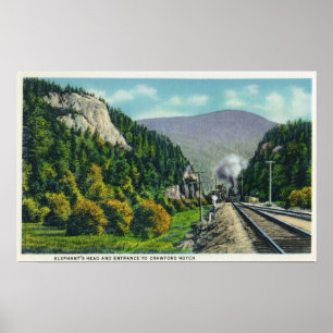 View of Elephant's Head & Crawford Notch Entranc Poster