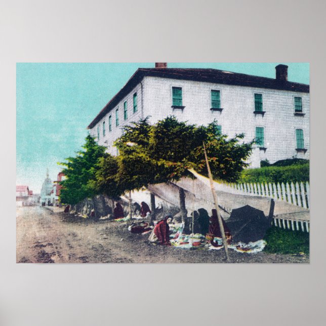 View of Eskimo Curio VendersSitka, AK Poster (Front)