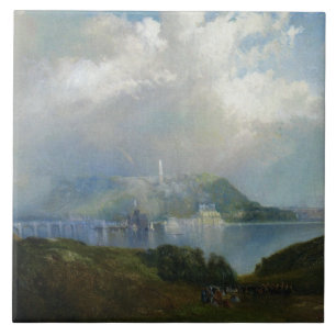 View of Fairmount Water Works (Philadelphia, PA) Ceramic Tile