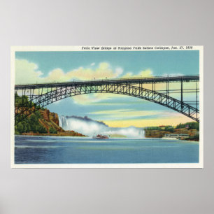 View of Falls View Bridge before Collapse Poster