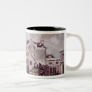 View of Faubourg Saint-Jacques Two-Tone Coffee Mug
