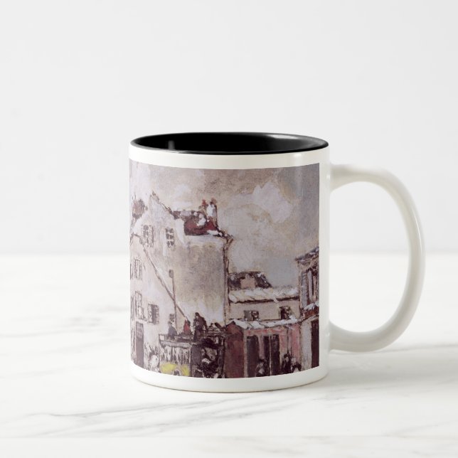 View of Faubourg Saint-Jacques Two-Tone Coffee Mug (Right)