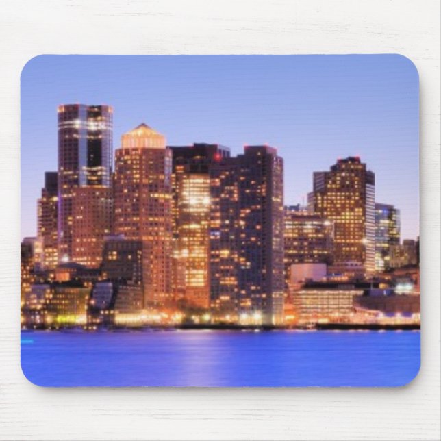 View of Financial District of downtown Boston Mouse Pad (Front)