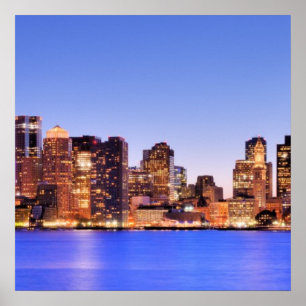 View of Financial District of downtown Boston Poster