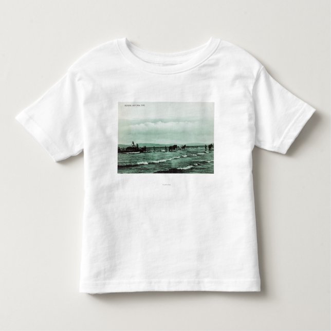 View of Fishermen Seine Fishing, Horse Carts Toddler T-Shirt (Front)